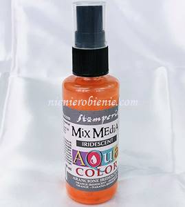 aquacolor stamperia pomarańczowy metaliczny kaq022