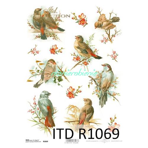 papier ryzowy ptaki 1069